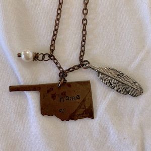 Oklahoma home necklace